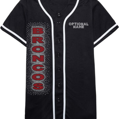 Broncos Logo - Allstar Baseball Jersey with Trim Thumbnail