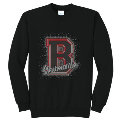 B with Steubenville with OPTIONAL sleeve - Core Fleece Crewneck Sweatshirt Thumbnail
