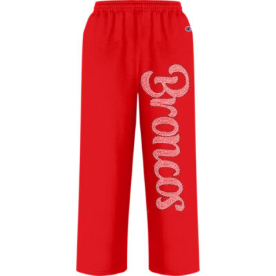 Crystal Broncos - Powerblend® Youth Open-Bottom Sweatpants with Pockets Thumbnail