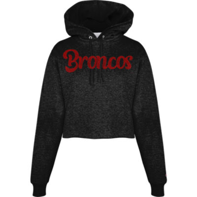 Red Broncos - Powerblend® Fleece Cropped Hoodie Thumbnail
