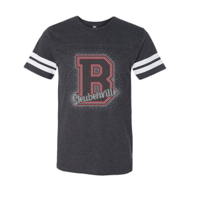 B with Steubenville with OPTIONAL name and number - Football Fine Jersey Tee Thumbnail