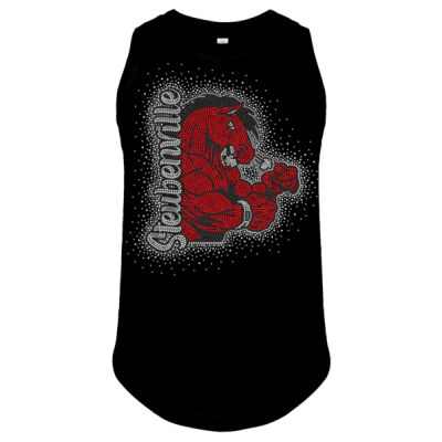 Steubenville Bronco - Girls' Relaxed Fine Jersey Tank Thumbnail